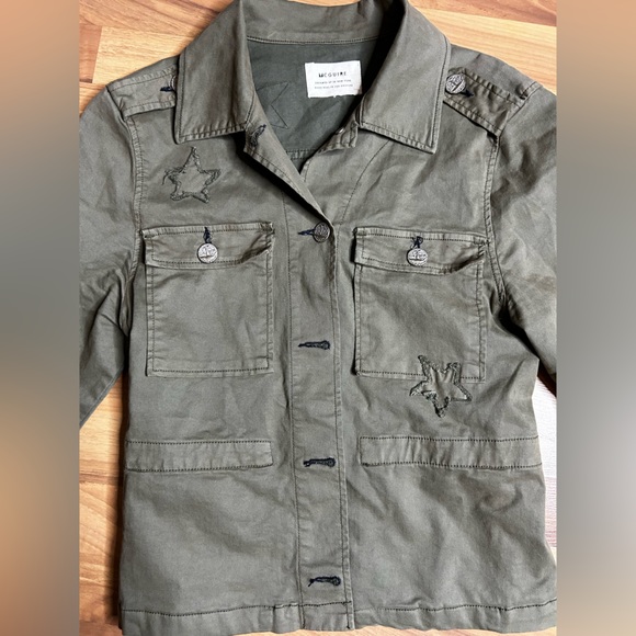 MCGUIRE Camo Green Military Style Button Down Jacket Size S - Picture 3 of 15